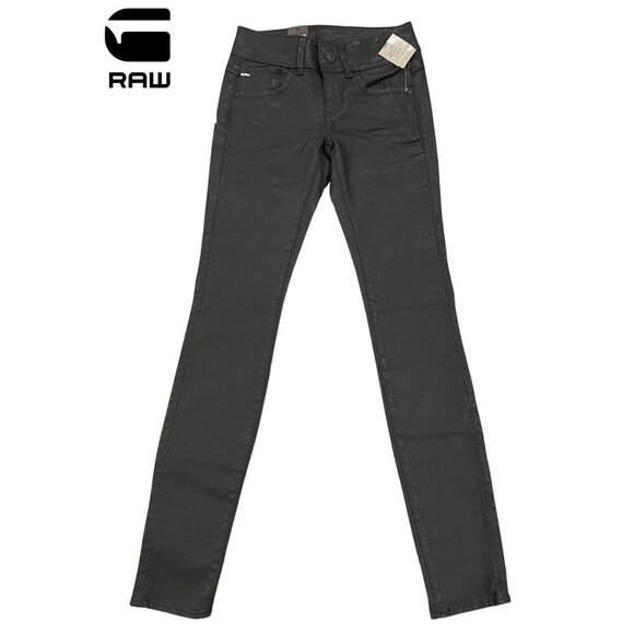 G-Star RAW | Black Lynn Women's Super Skinny Jeans 24 x 32 - Picture 8 of 15